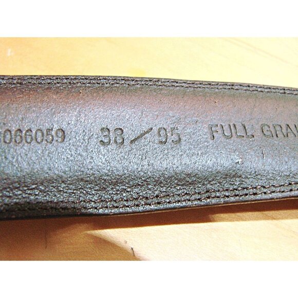 Roundtree & Yorke Mens Belt Full Grain Cowhide Leather Belt Brown Size 38/95 - Picture 6 of 12